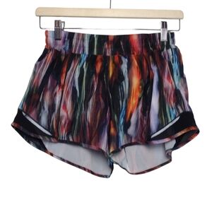 Lululemon Hotty Hot Short II Long 4" Chroma Fusion Multi Black size 6